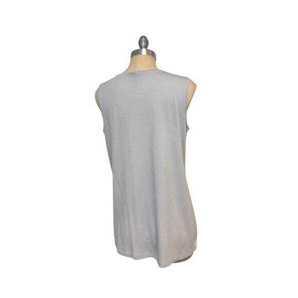 Eileen Fisher Tencel Tunic Tank Top Lavender size Medium - Picture 3 of 4